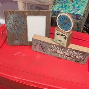 Rustic Brown Adventure-Themed Home Accents Set